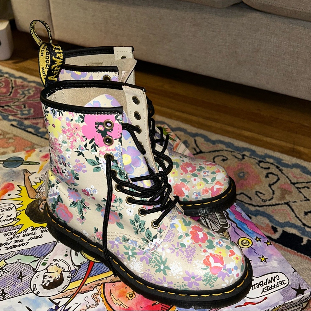 Dr. Martens 1460 Floral Mashup Backhand Boots